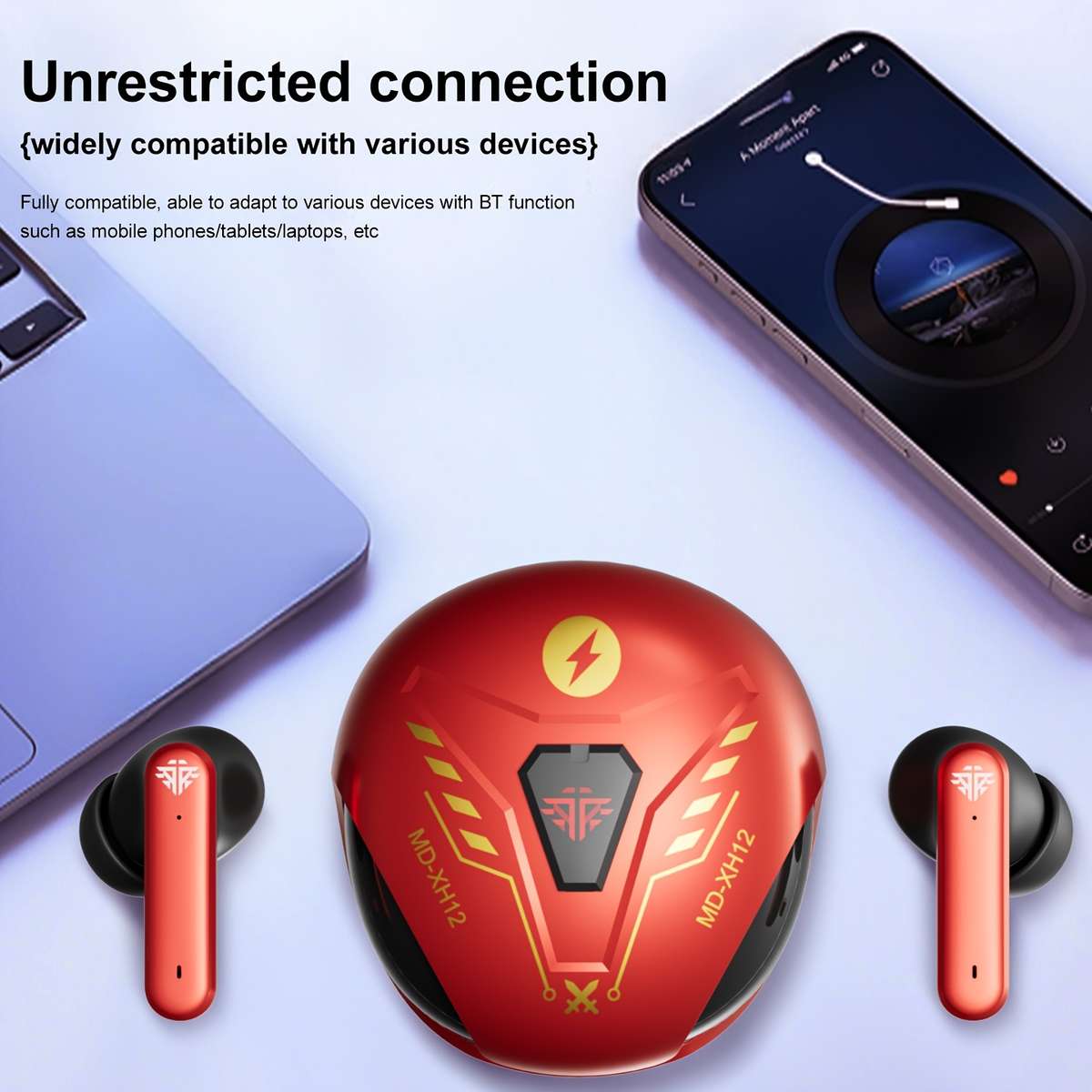 Rechargeable Wireless Earbuds Headphones Headset