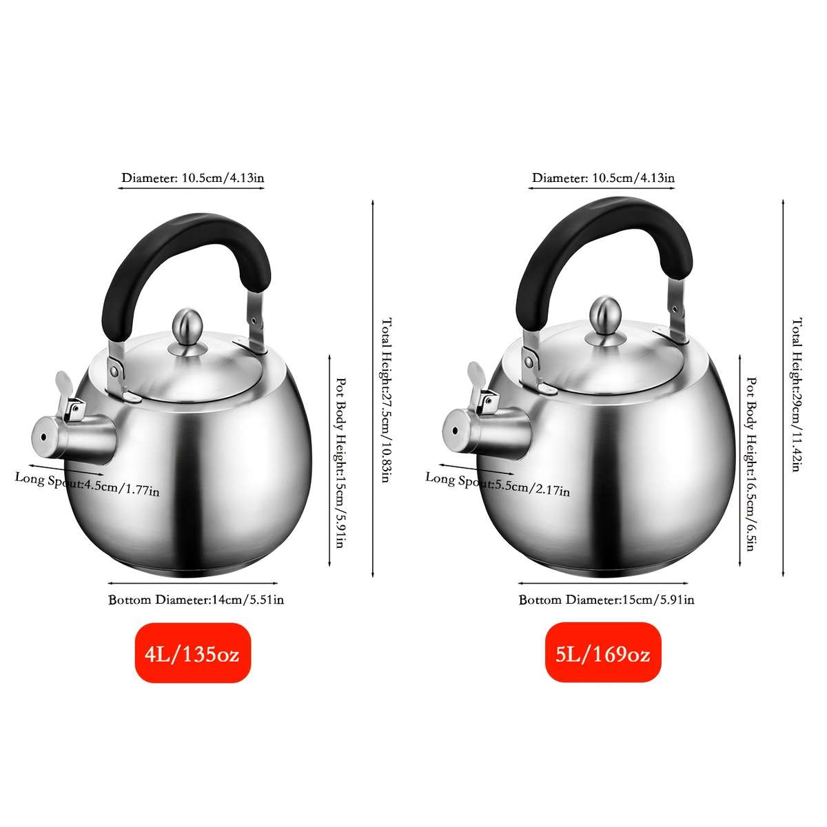 Kettle Capacity 5L169Oz