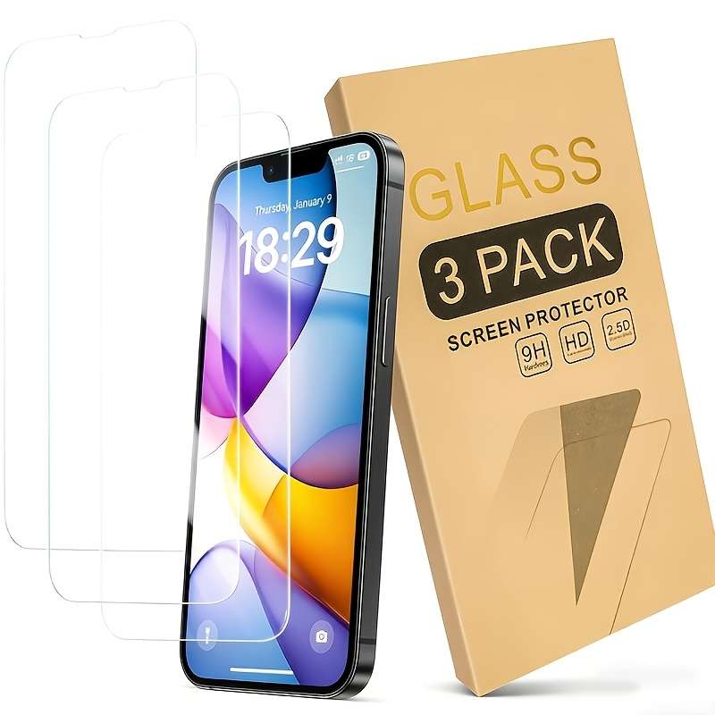 Screen Protector Color 3 Piecestransparent Compatible Model Iphone 5