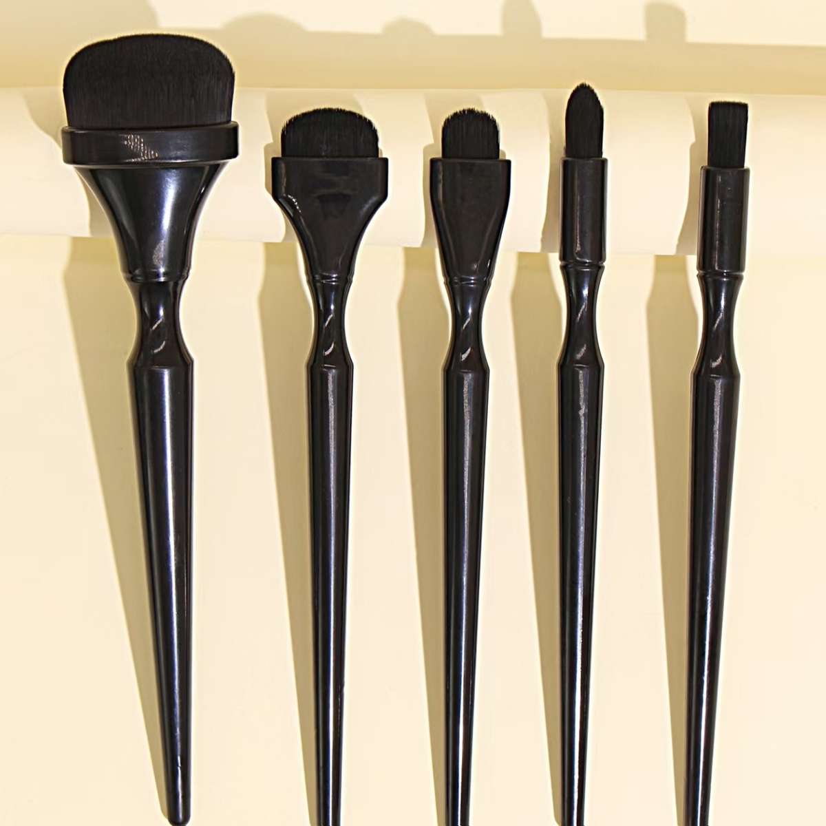 Makeup Brush Set Quantity Black 5Pcs