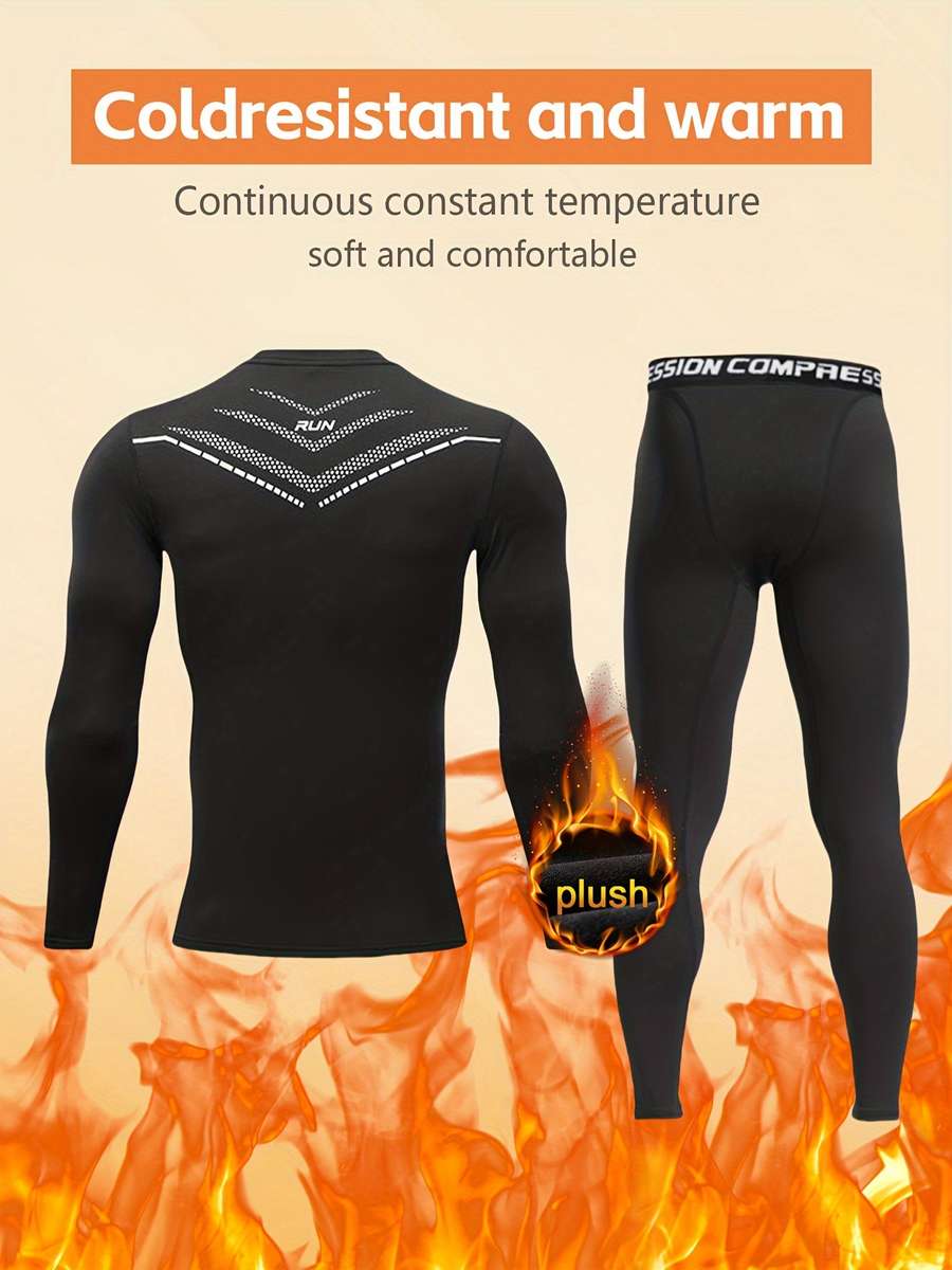 Thermal Underwear Color Black Sizexxl