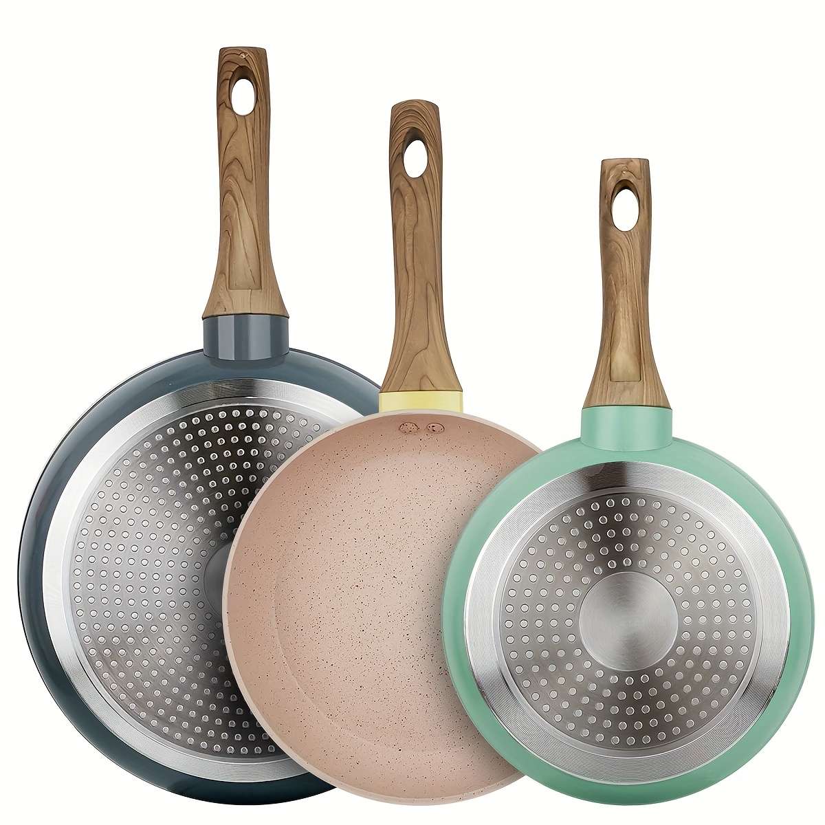 Frying Pan Color 3 Piece Set