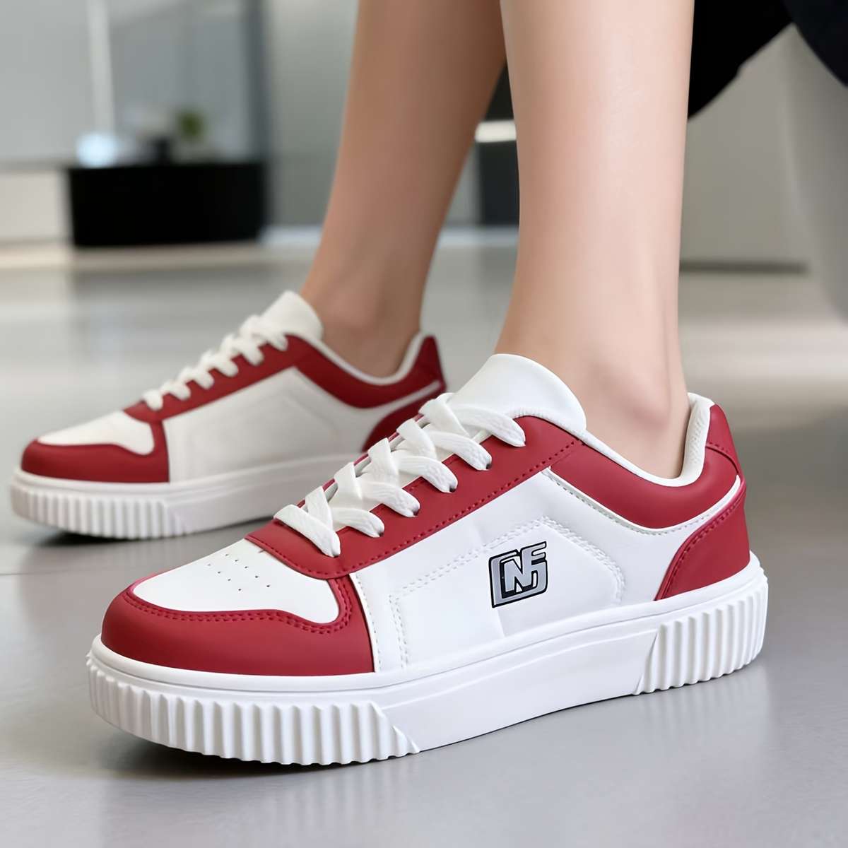 Sneakers Color Red Sizeuk 7