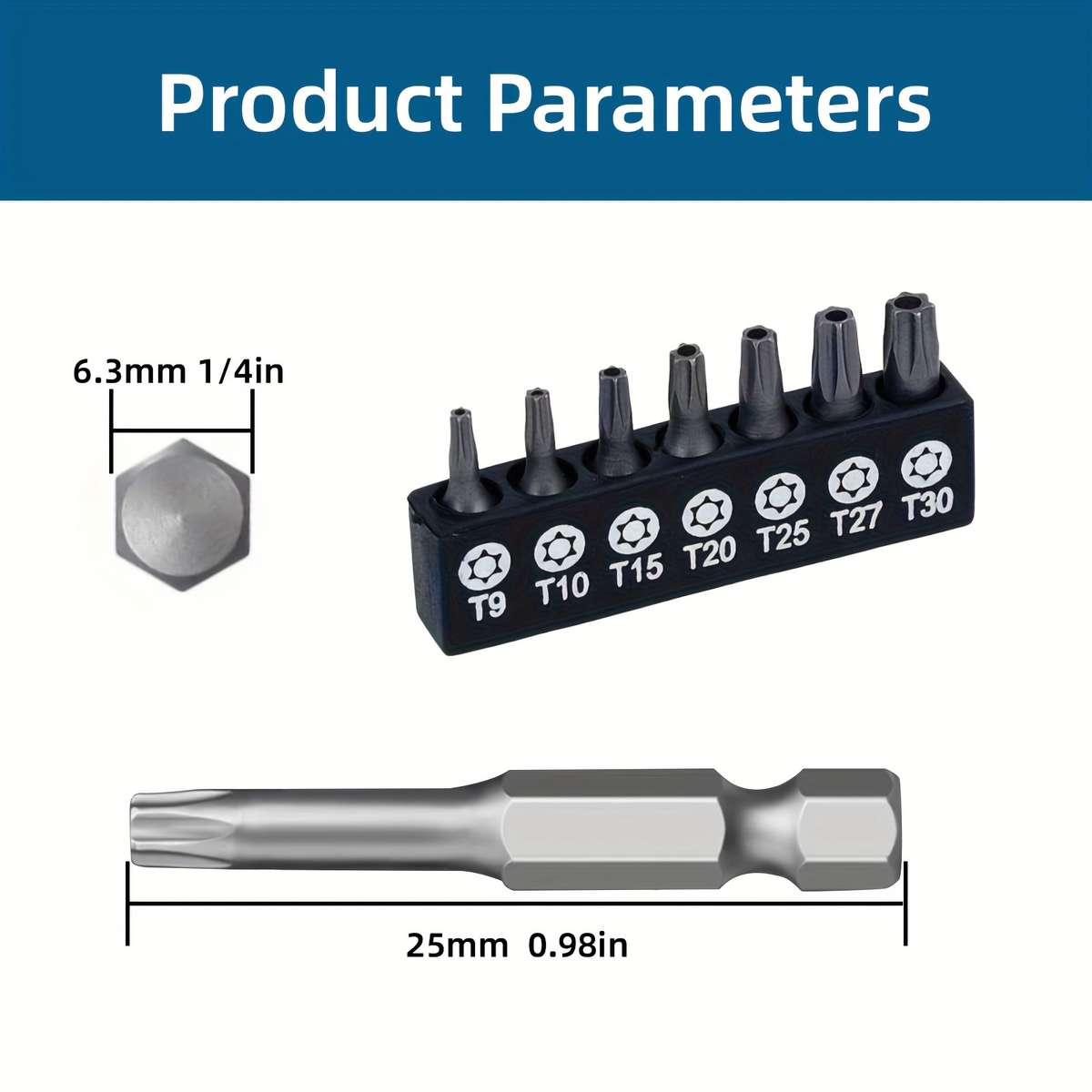 Screwdriver Bit Tool Set Quantity 7Pcs