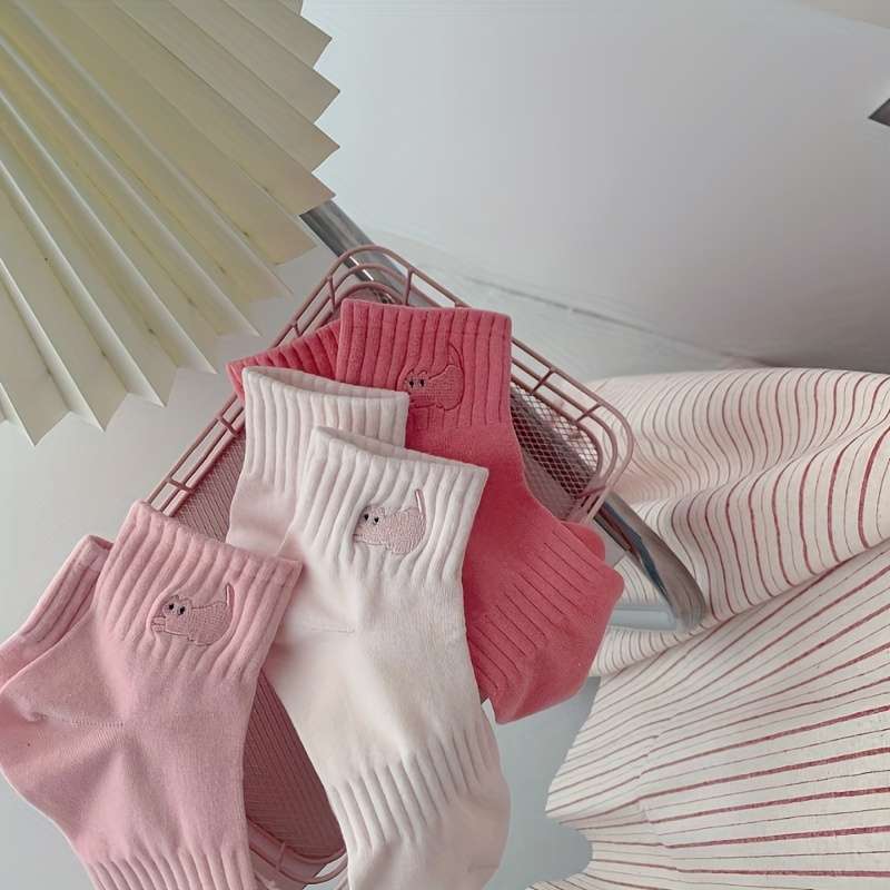 Women S Socks Color 5Pcs Mixed Color Size Onesize