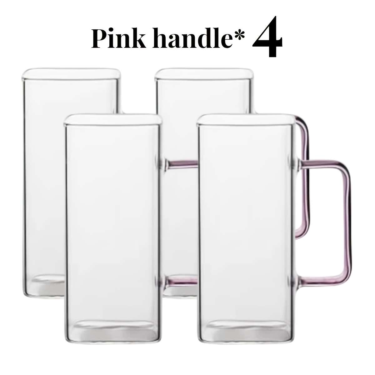 Water Cup Color Green Handle Quantity4
