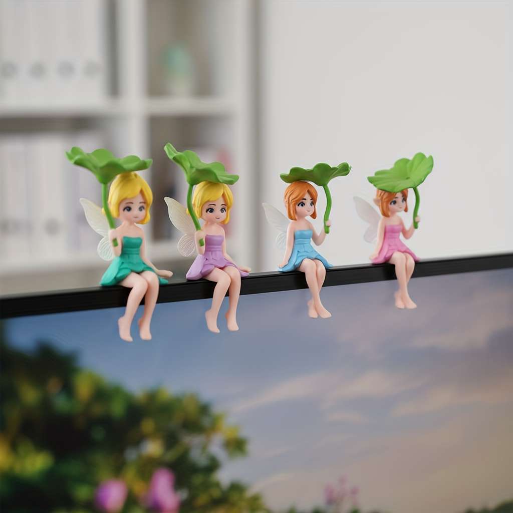 Car Interior Decor Color 4Pcs For Lotus Leaf Girl