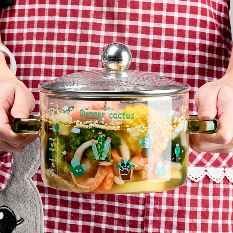 Heat-Resistant And Durable High Borosilicate Glass Cooking Pot
