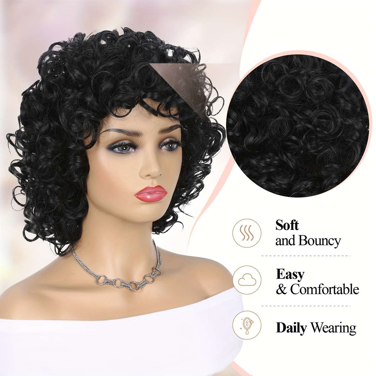 M1B/30 Womens Wigs Hair Length 25.4Cm