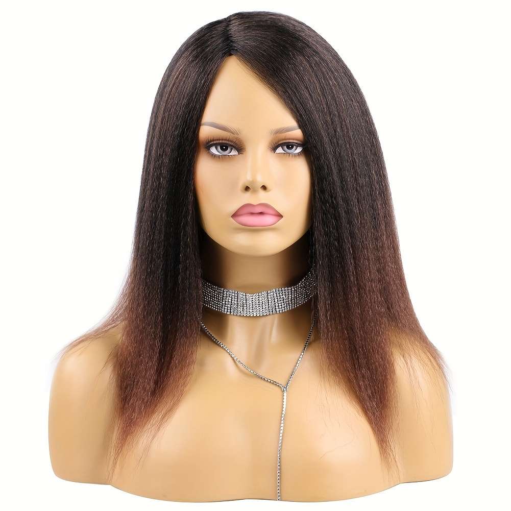 Black Womens Wigs Hair Length 35.56Cm