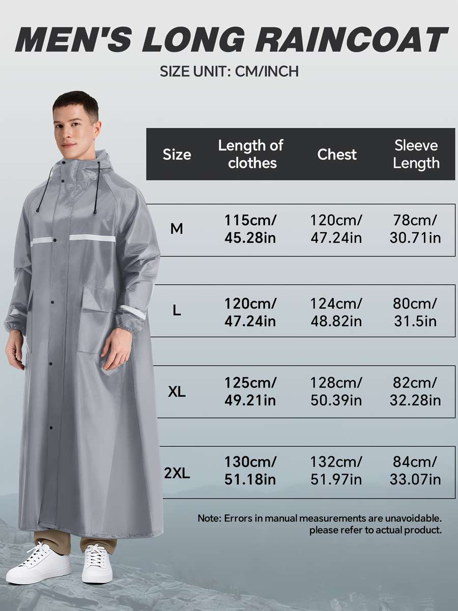 Raincoat Grey Size Uk M