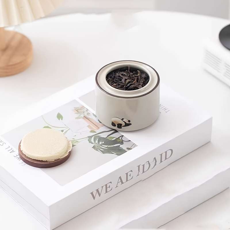 Sealed Jar Color 4Piece Panda Can Set Four Styles