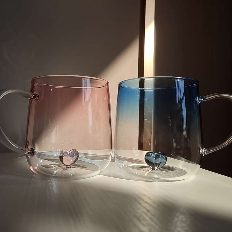 Water Cup Color Gradient Blue