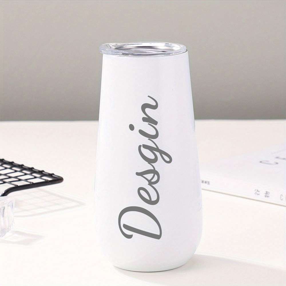 Water Cup Color Bywhite Gray Lettering Model15569