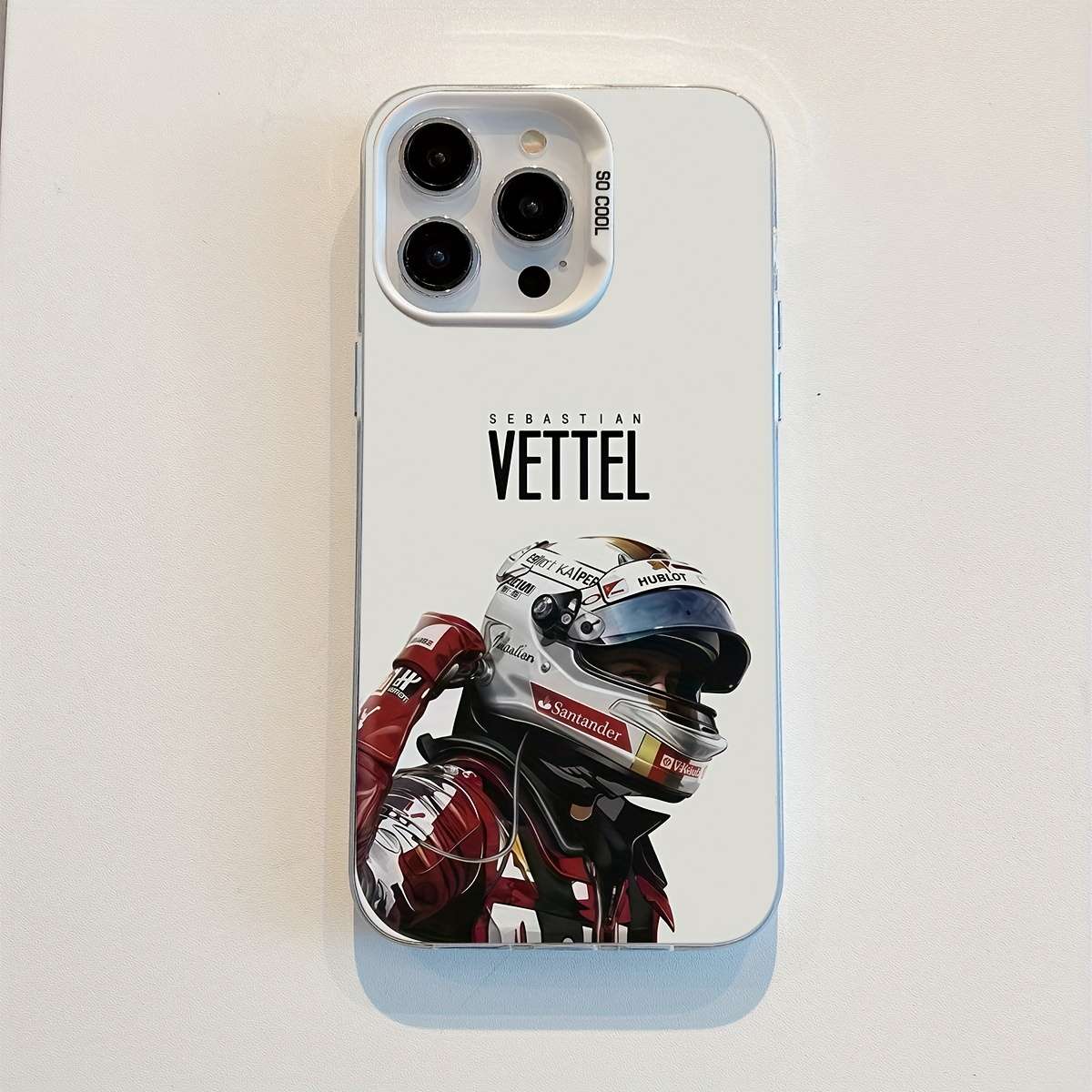 1Pc Mixed Color For iPhone 15 Plus Racing Driver Helmet Phone Case