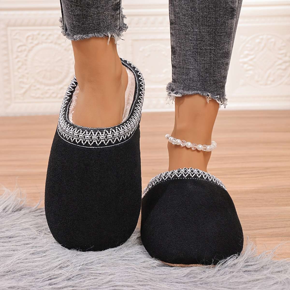 Cotton Slippers Color Camel Sizeuk 6.5-7