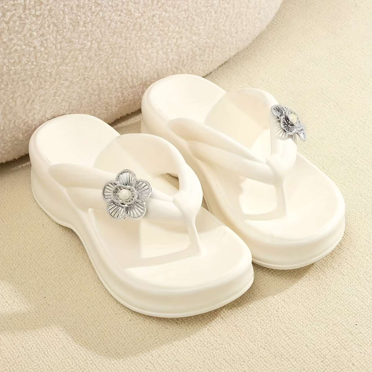 Ladies Summer Flip Flops Black Uk 4.5-5