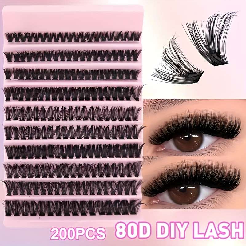 Natural False Eyelashes Flavors Y Pink 12mm