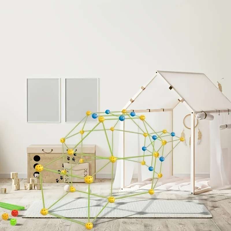 3D Building Model Puzzle Set Items Mix Colors