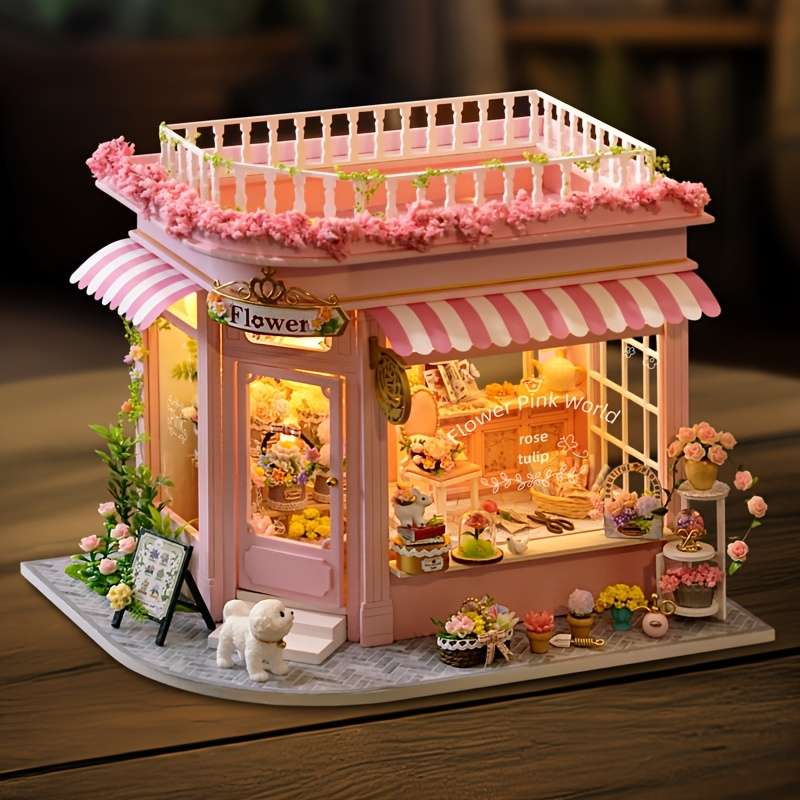 Building Toy Architectural Model Toy Set Items Flourishing Flower Shop  Add   Tools