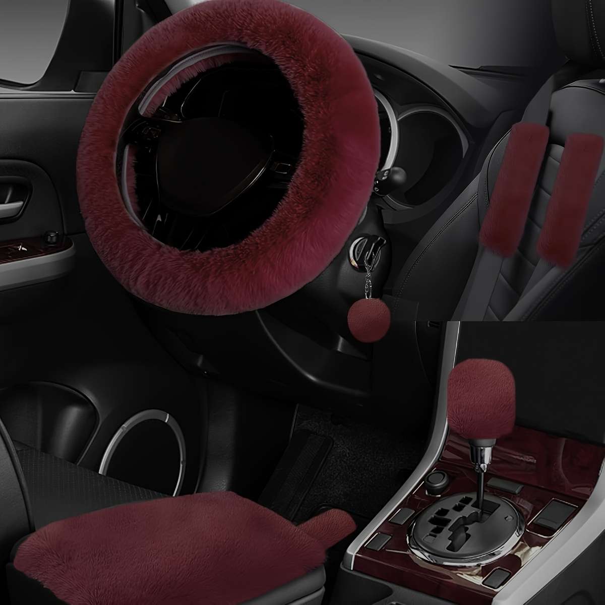 Car Steering Wheel Cover Purple