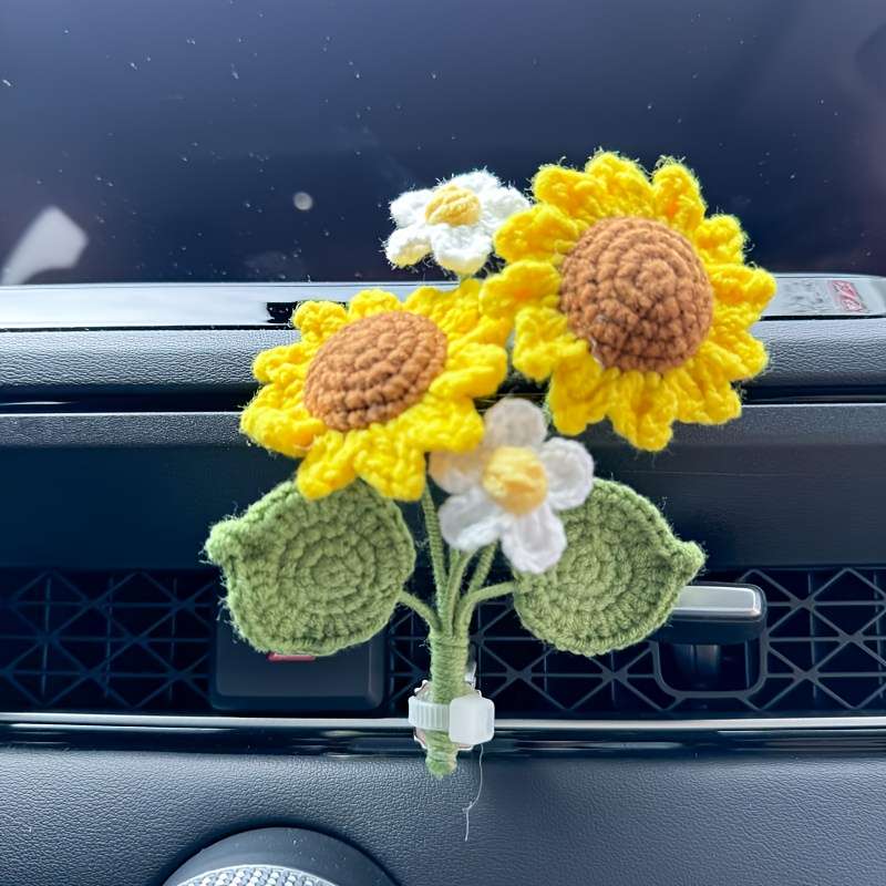 Car Interior Decor Items Sunflower
