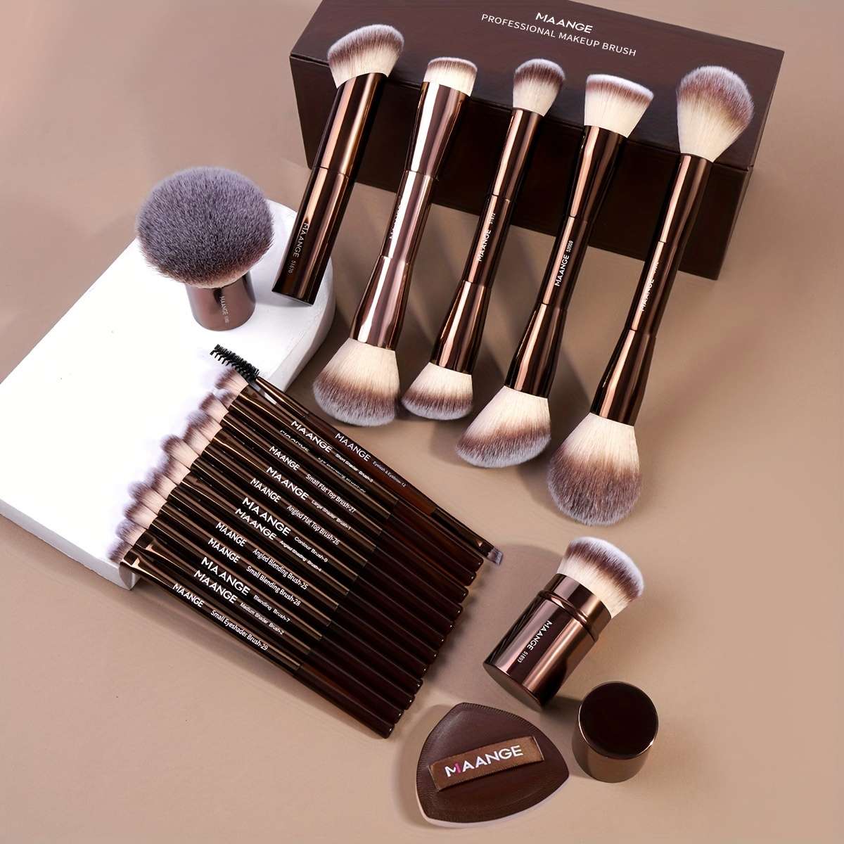 Makeup Brush Set Color Pink