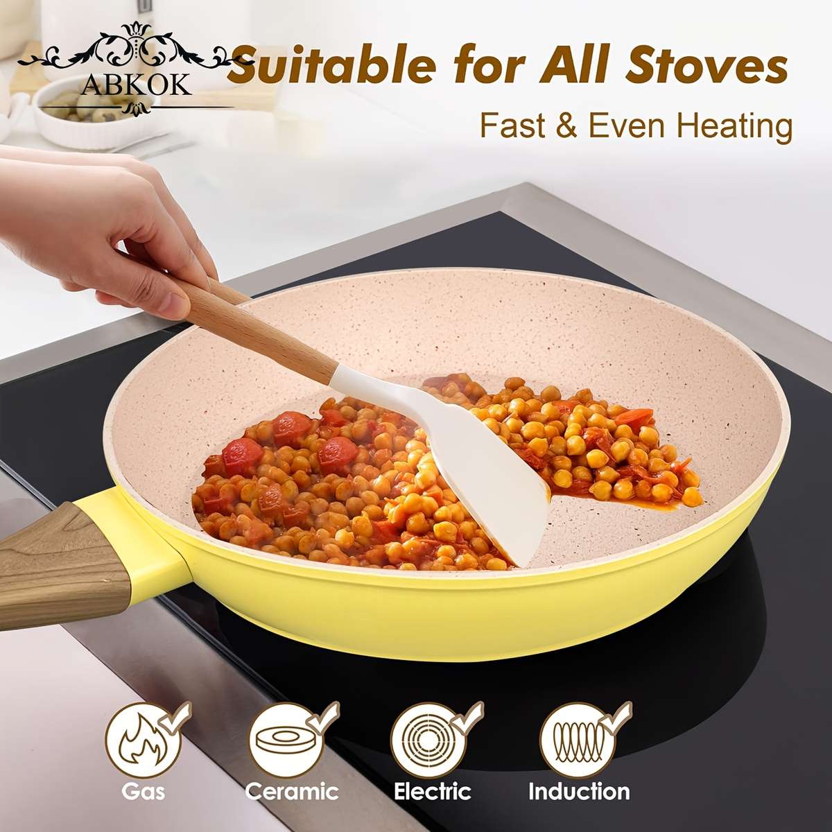Frying Pan Color 3 Piece Set