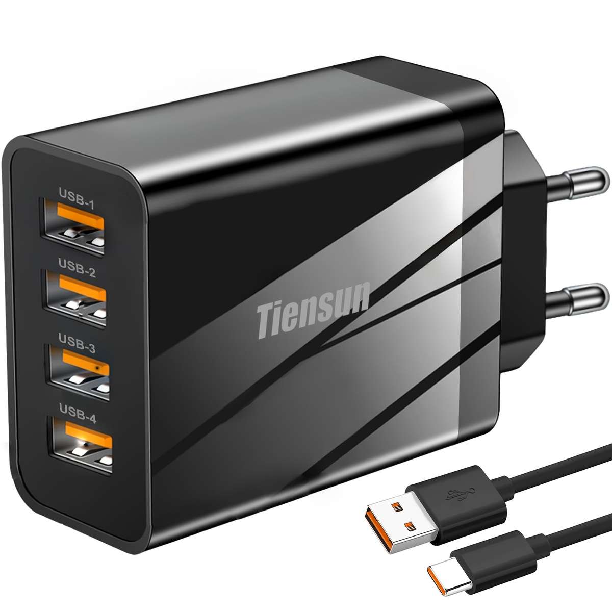 Charger Items Orange Usb Adapter