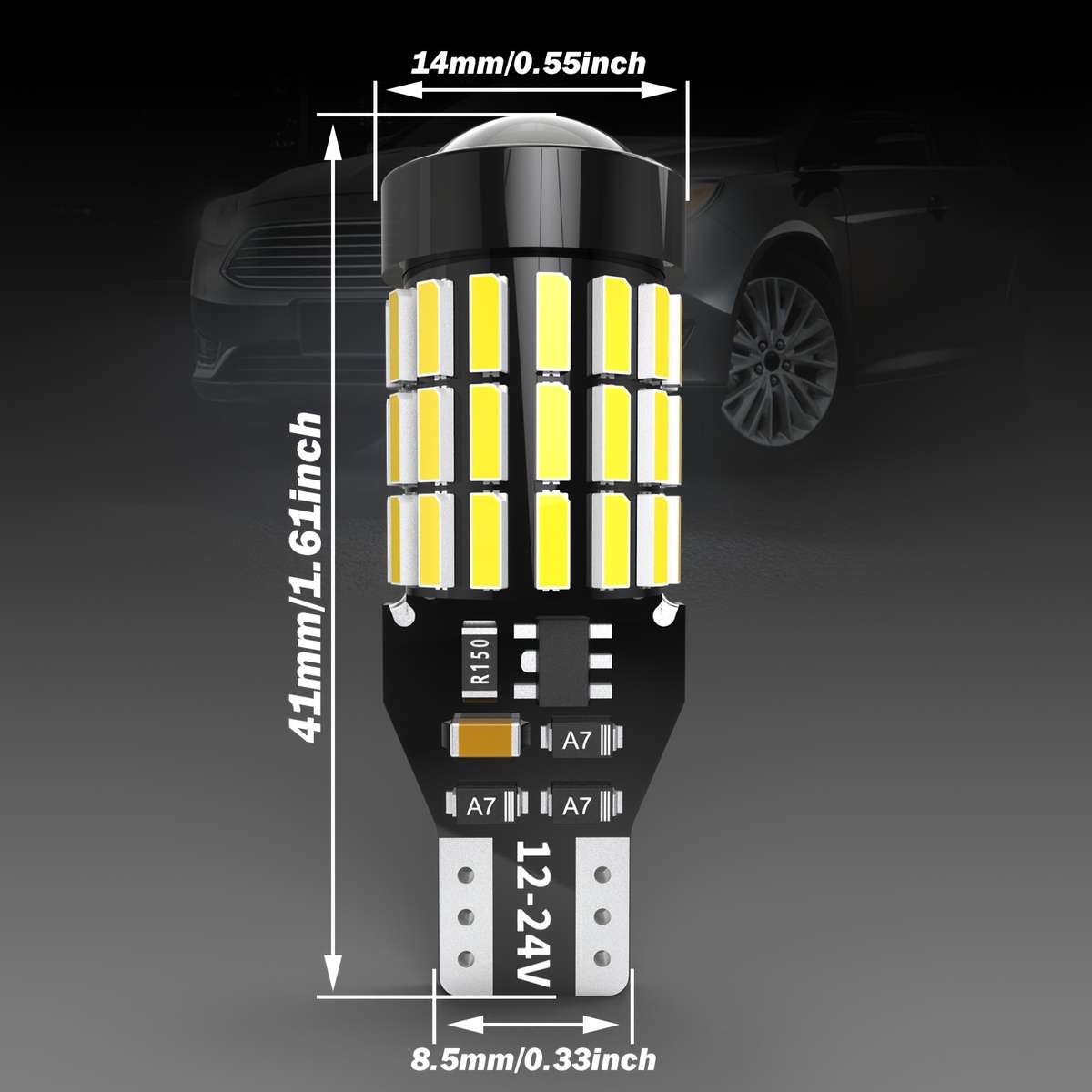 Car Lights Color White