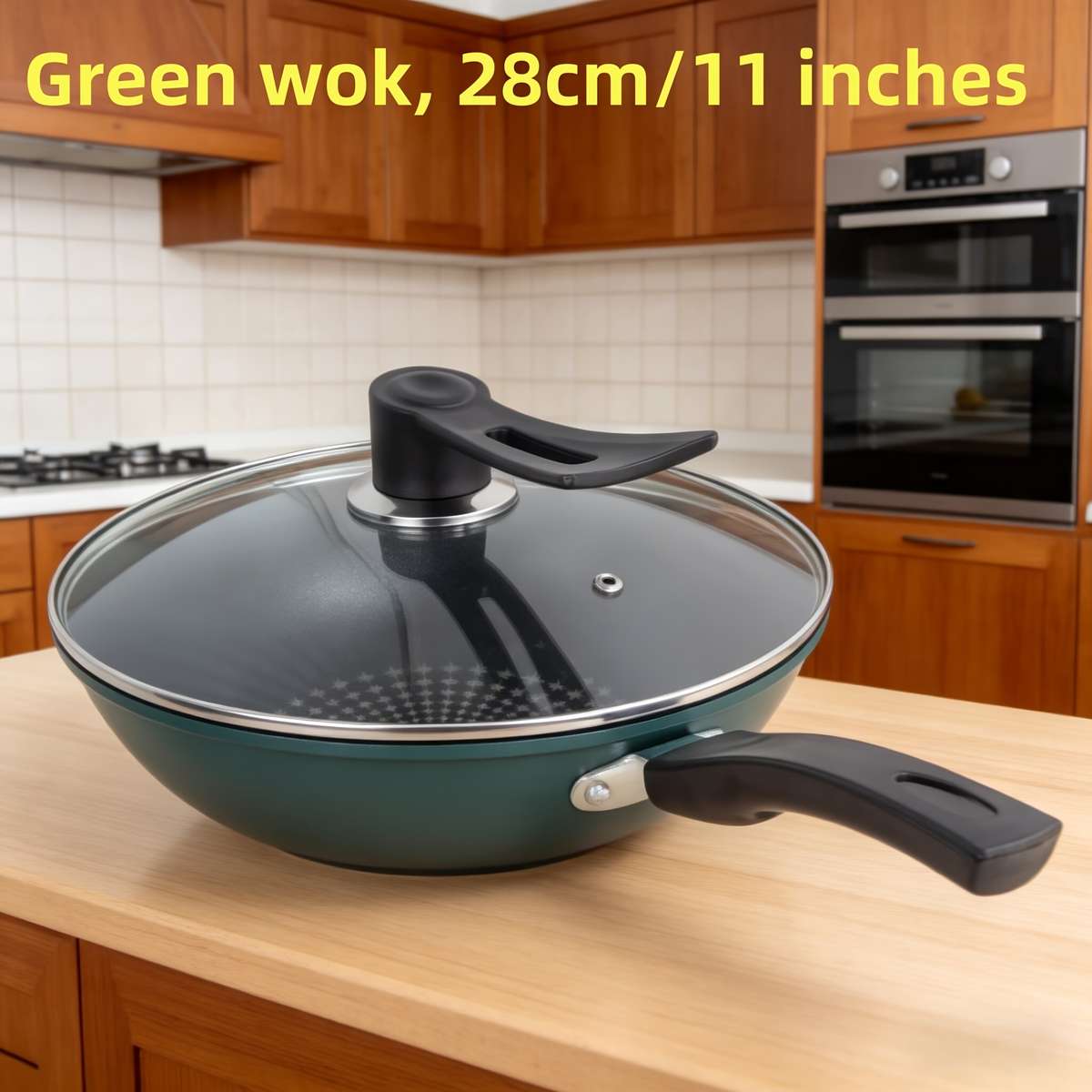 Frying Pan Color 28Cm Green Woklid Included