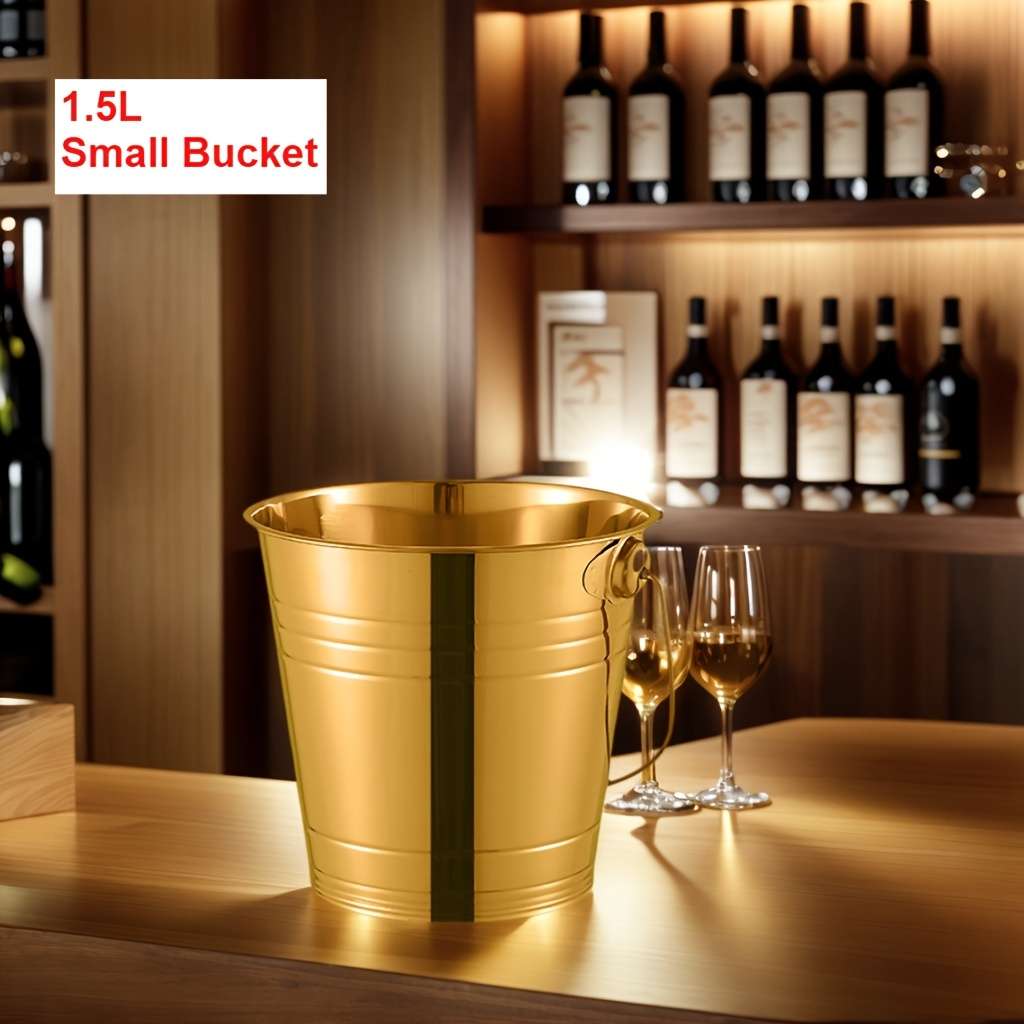 Ice Bucket Color Golden Color Model1.5L  Small Bucket
