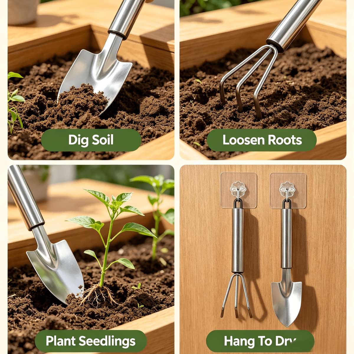 Garden Supplies Model 4Pcs Gardening Set