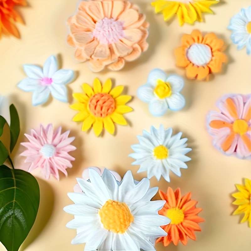Suitable For Baking Molds Model 2 Pack Daisy Silicone Mold