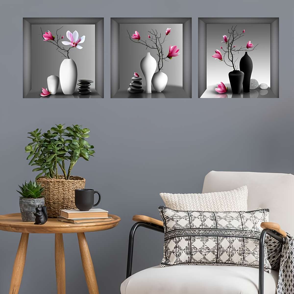 Wall Stickers Size 30.0*30.0Cm*3Pcs
