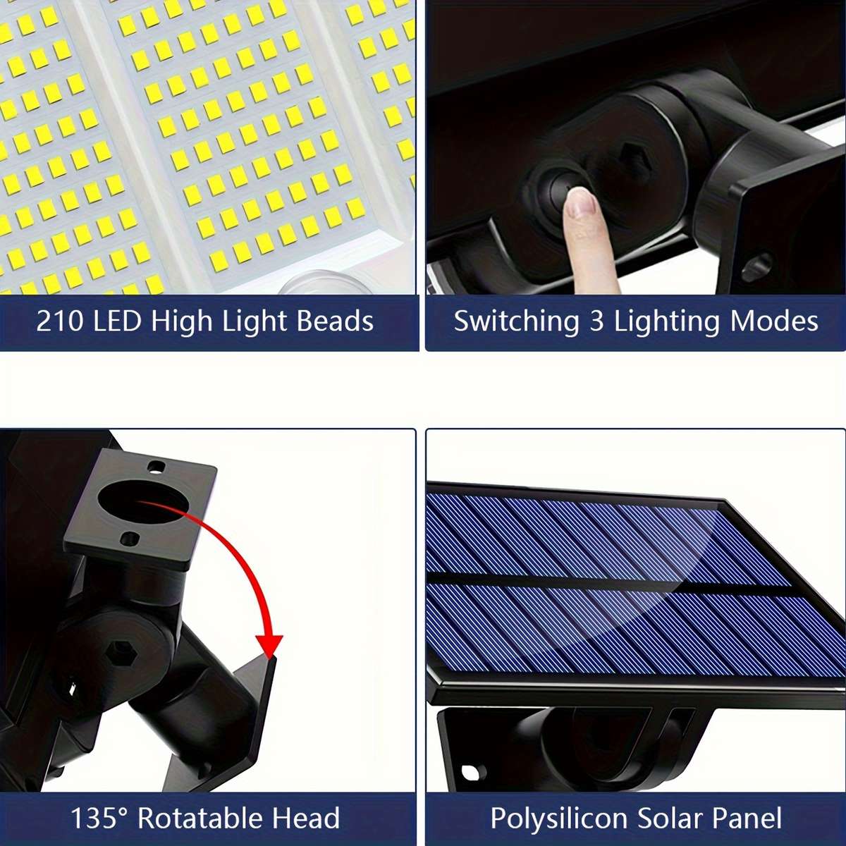 Solar Emergency Lights Color Cold White Quantity2Pcs