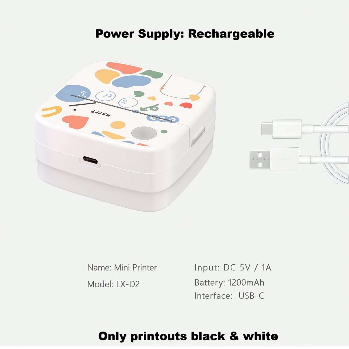 Printer Color B4 Machine  5 Rolls Of Stickers
