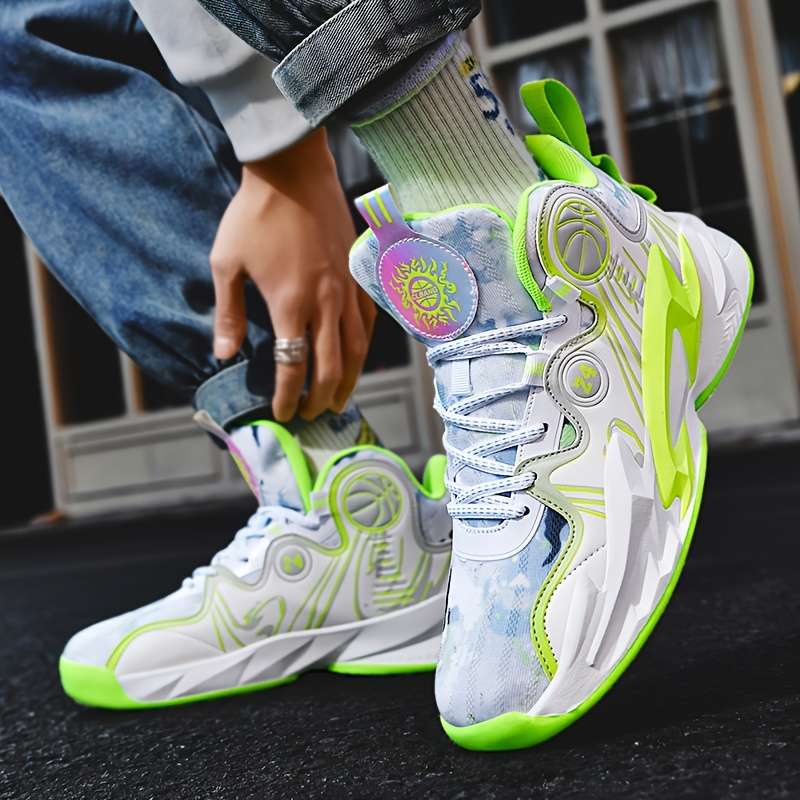 Sneakers Greenish Yellow Size Uk 7