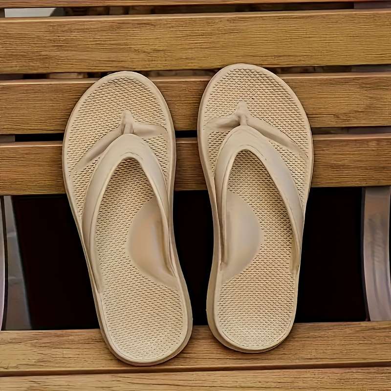 Ladies Summer Flip Flops Khaki Uk 8.5-9