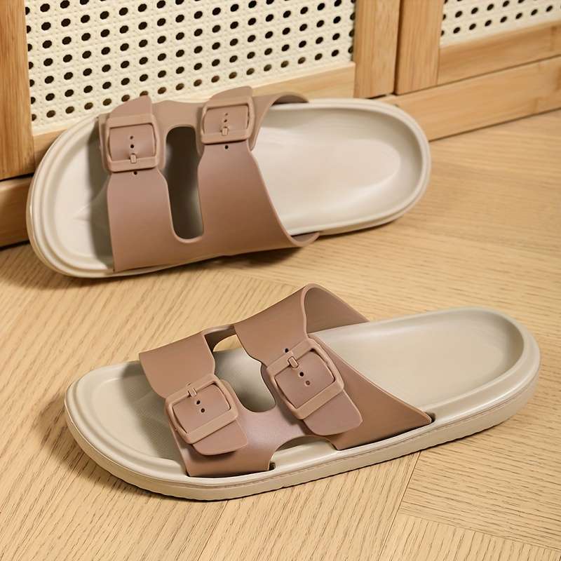 Men Slippers Summer Style Black Size Uk 7