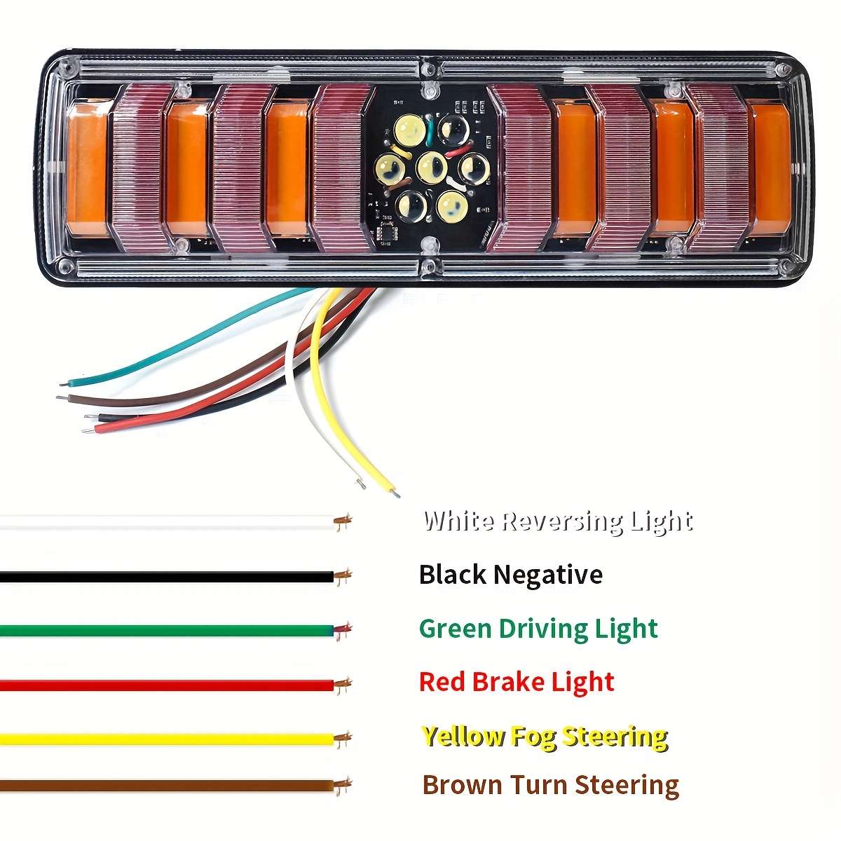 2pcs Multi Purpose LED Car Bulb High Bright Truck Tail Lights Truck Trailer RV Rear B