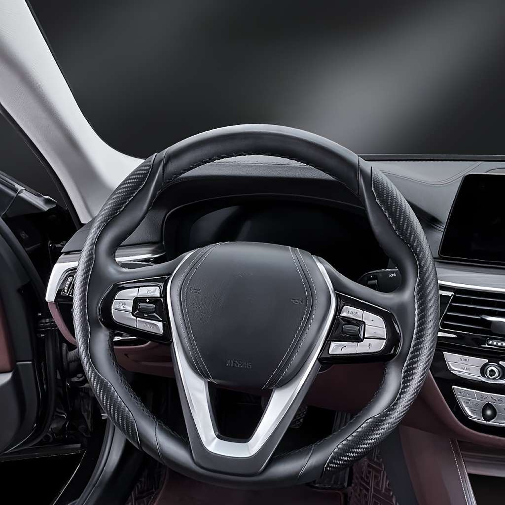 Car Steering Wheel Cover Black Quantity 2Pc Black