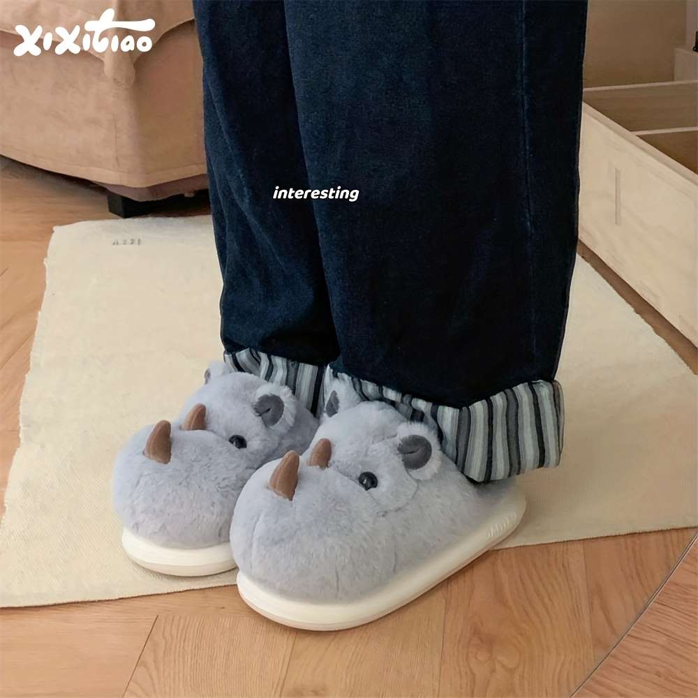 Cotton Slippers Color Grey Blue Sizeuk 1.5-2