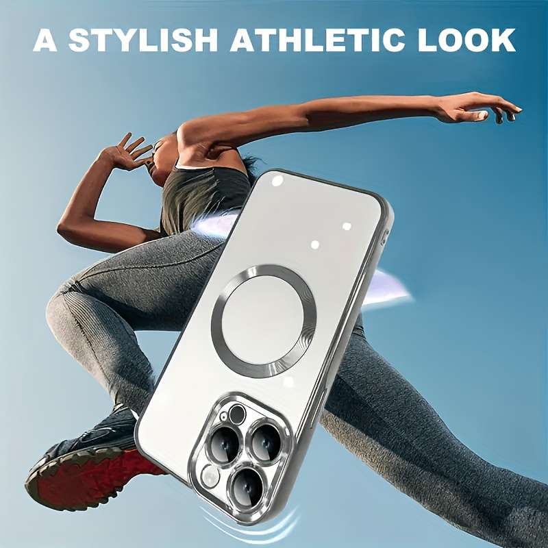 1pc Black For iPhone 16 Pro Max Sleek And Luxurious Transparent Phone Case