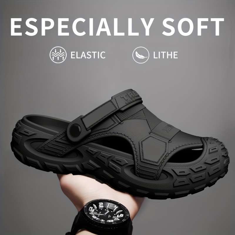 Men Slippers Summer Style Khaki Size Uk 6.5 To 7