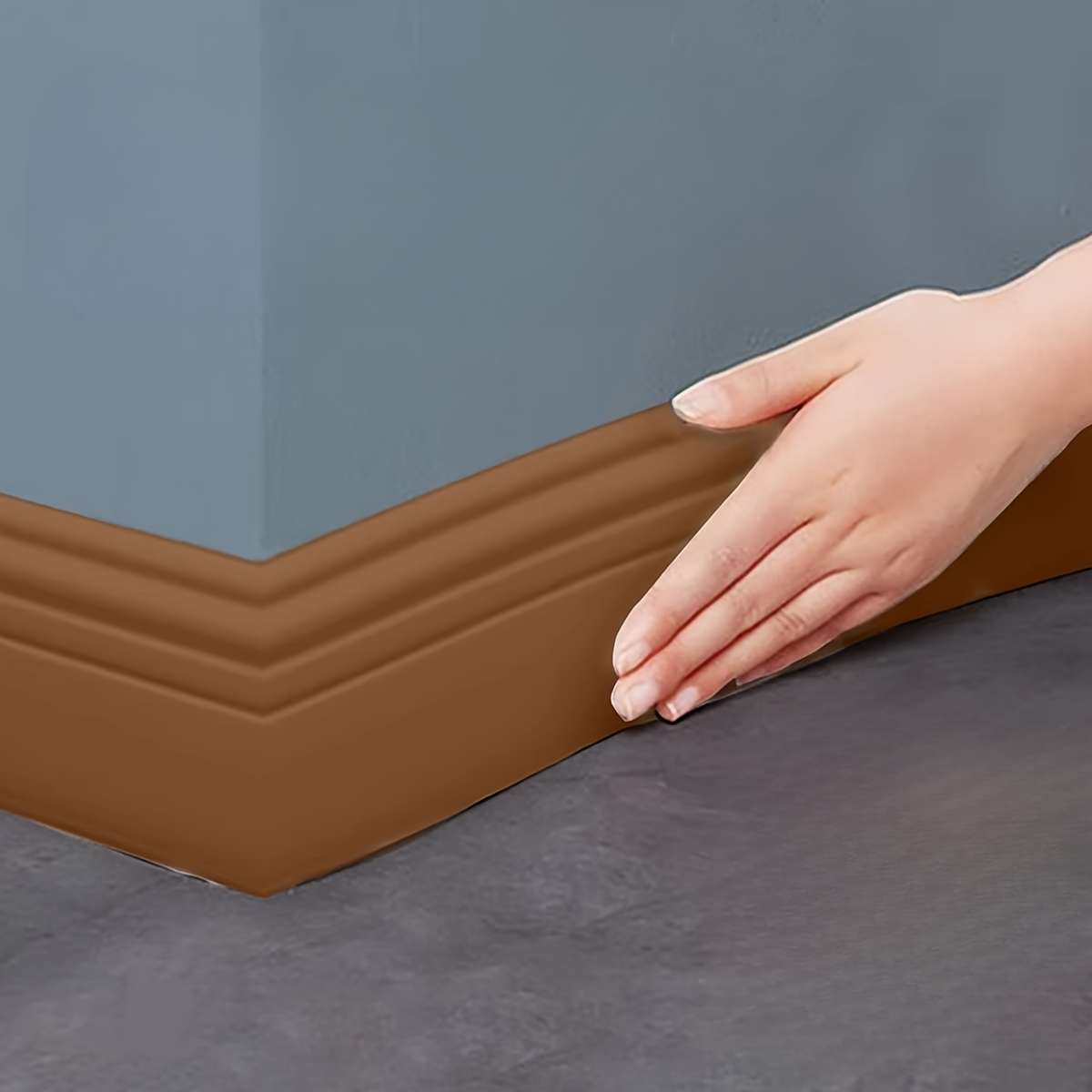Skirting Board Brown Size 9.8Cmx2M