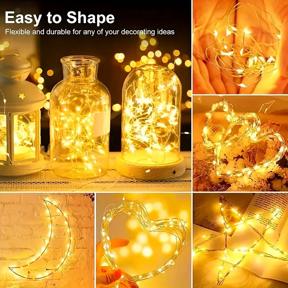 Christmas Lights White Size 5M 50Led Remote