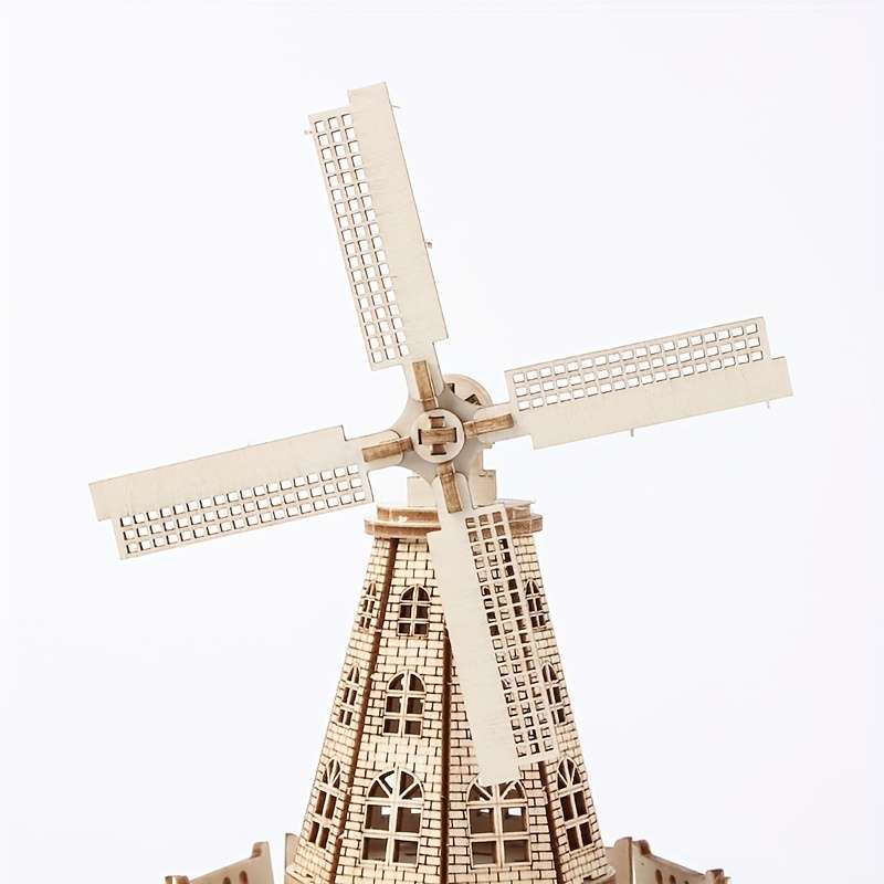 Building Toy Architectural Model Toy Set Style Windmill