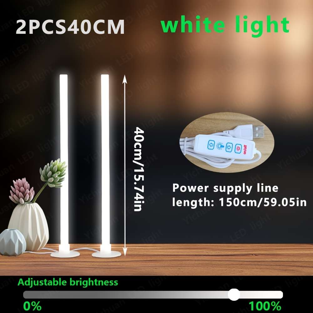 Desk Lamp Items White Light2Pcs 50Cm