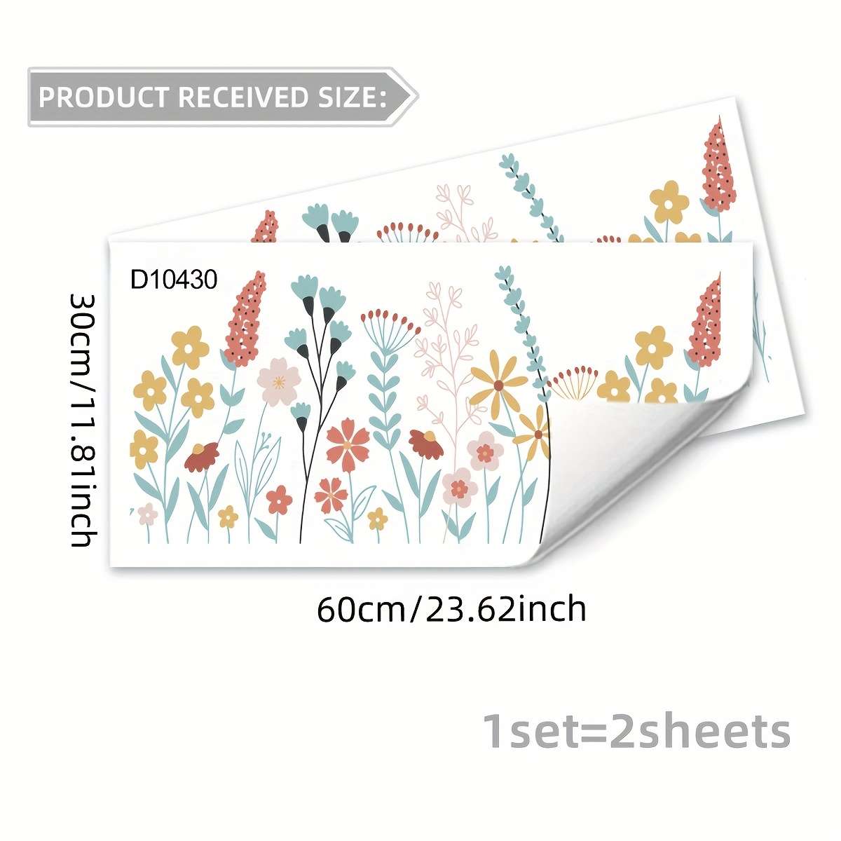 Window Stickers Size 30*60Cm*2Pcs